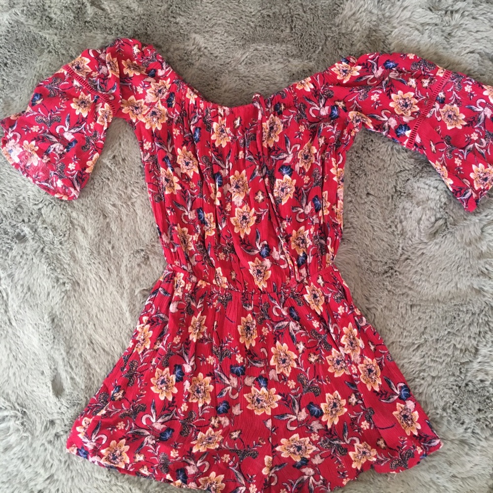 Flowered Romper